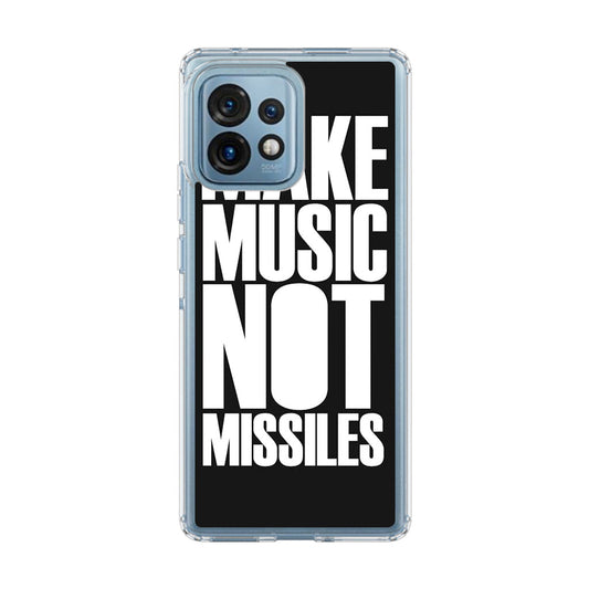 Make Music Not Missiles Motorola Edge Plus 2023 Case