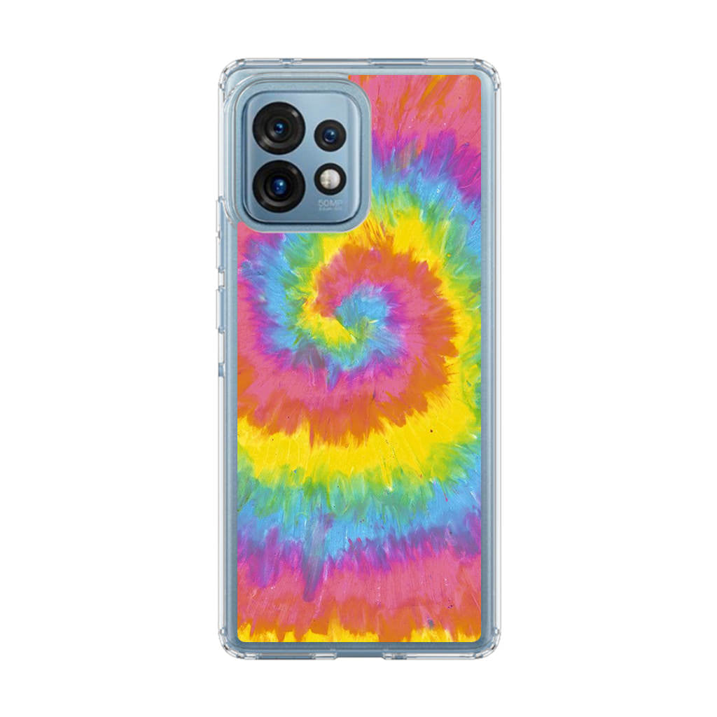 Pastel Rainbow Tie Dye Motorola Edge Plus 2023 Case