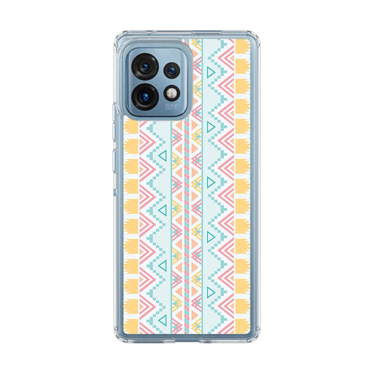 Peach Aztec Pattern Motorola Edge Plus 2023 Case