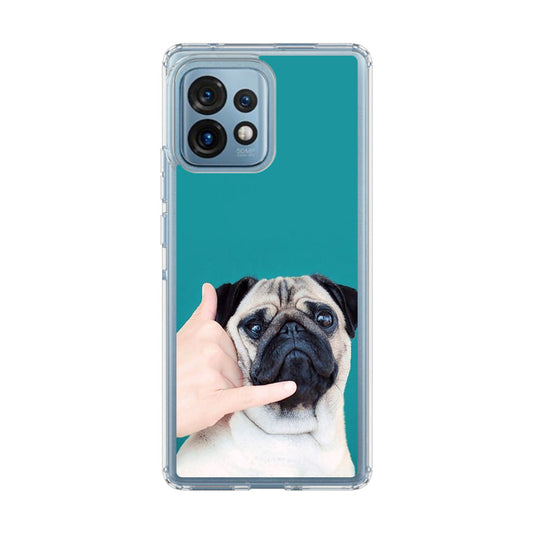 Pug is on the Phone Motorola Edge Plus 2023 Case