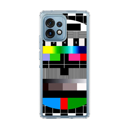 Scheme Pause TV Colorful Mesh Motorola Edge Plus 2023 Case