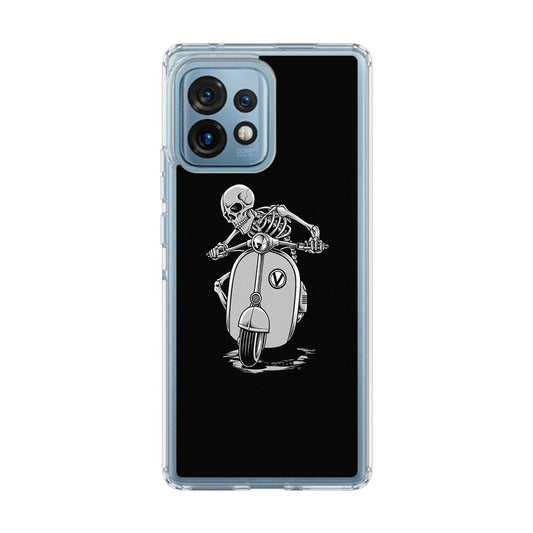 Skeleton Rides Scooter Motorola Edge Plus 2023 Case