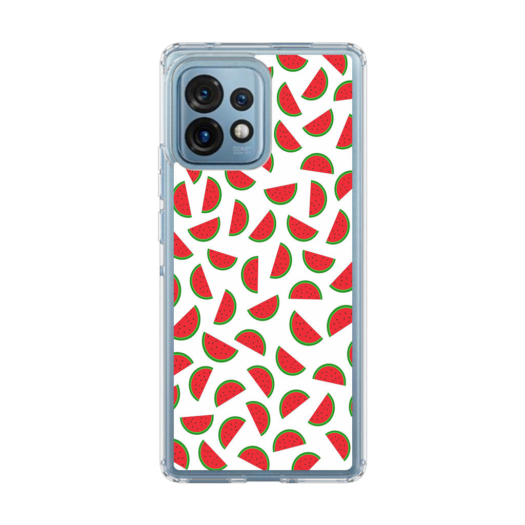 Watermelon Fruit Pattern White Motorola Edge Plus 2023 Case