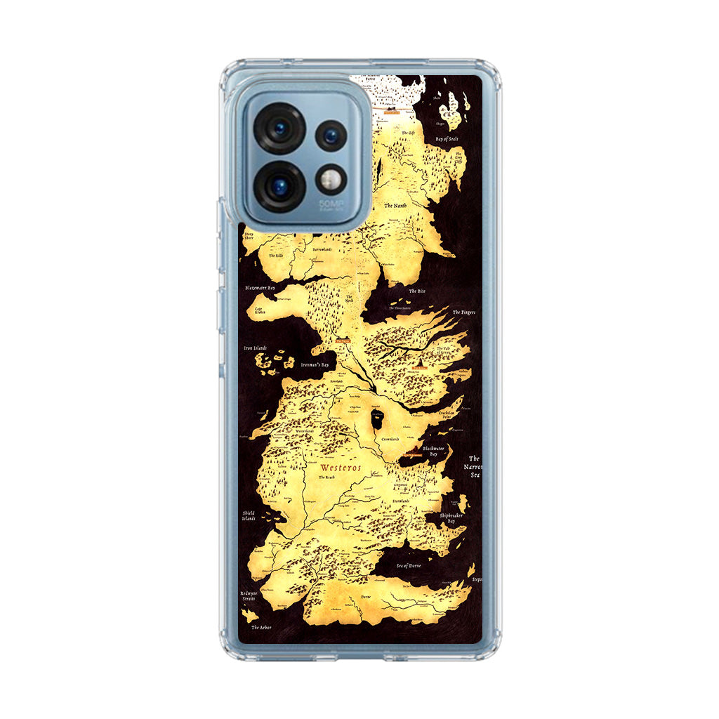 Westeros Map Motorola Edge Plus 2023 Case