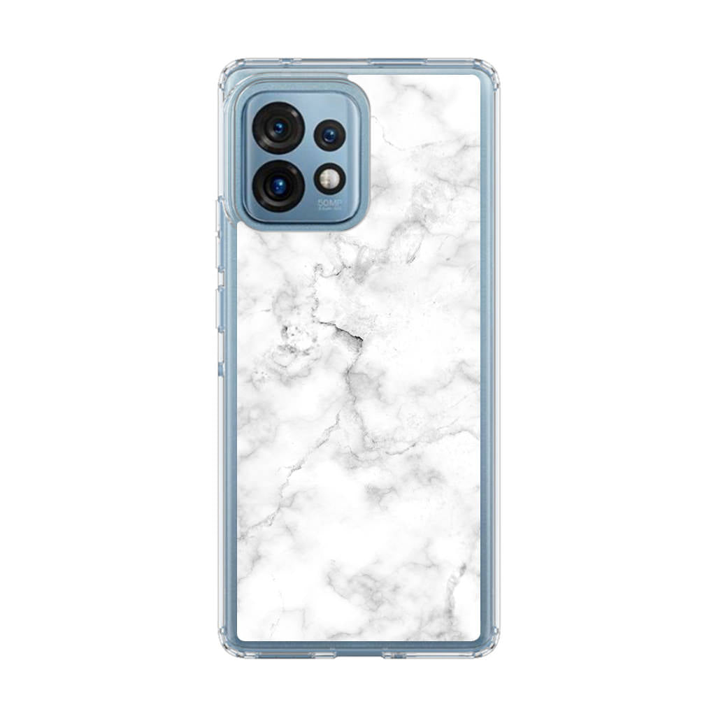 White Marble Motorola Edge Plus 2023 Case