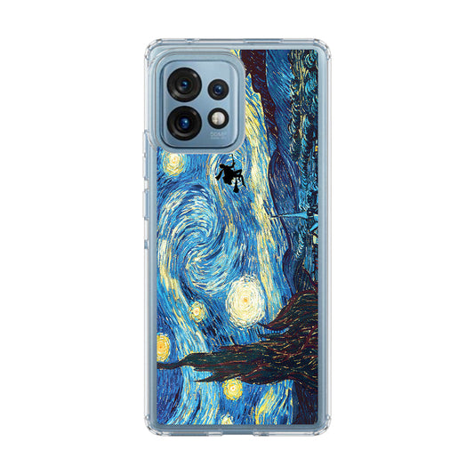 Witch on The Starry Night Sky Motorola Edge Plus 2023 Case