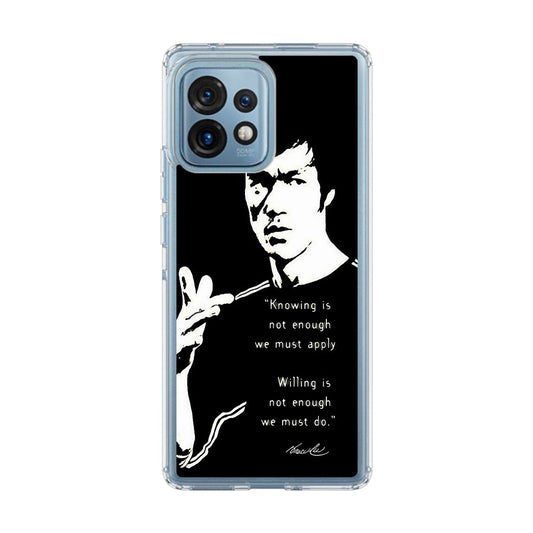 Bruce Lee Quotes Motorola Edge Plus 2023 Case