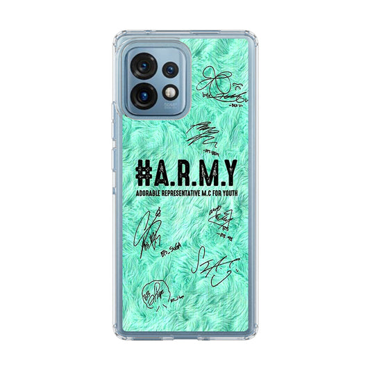 BTS Army Signature Motorola Edge Plus 2023 Case