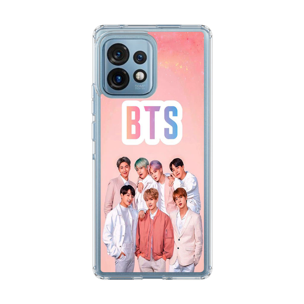 BTS Member in Pink Motorola Edge Plus 2023 Case