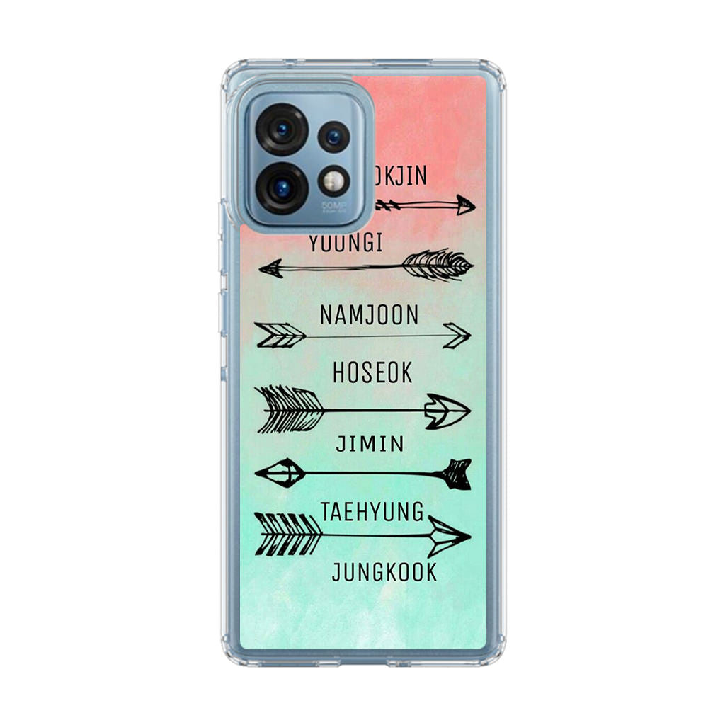 BTS Members Name Motorola Edge Plus 2023 Case