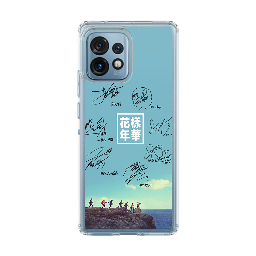 BTS Signature Motorola Edge Plus 2023 Case