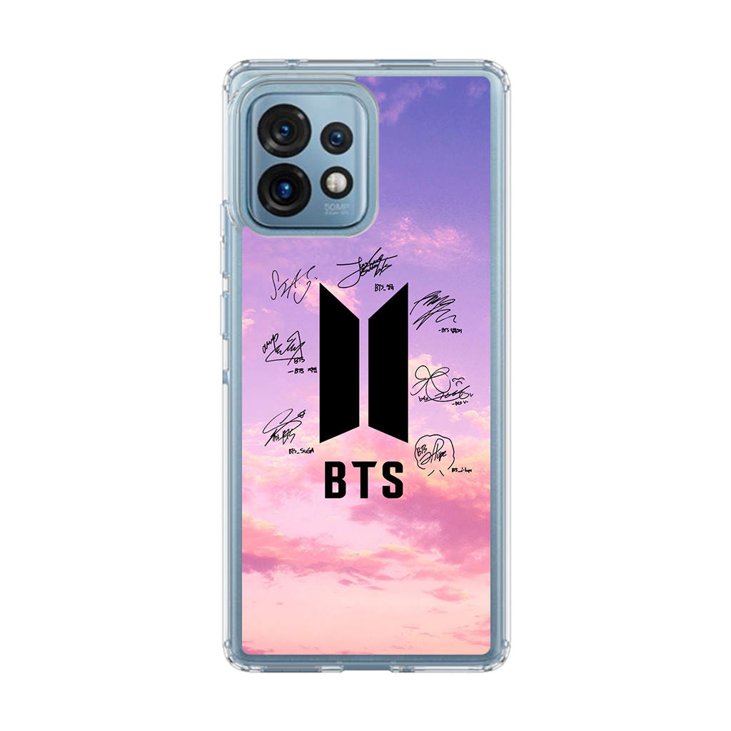 BTS Signature 2 Motorola Edge Plus 2023 Case