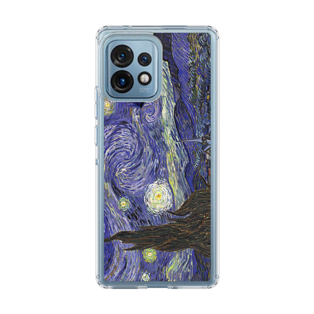 Dr Who Tardis In Van Gogh Starry Night Motorola Edge Plus 2023 Case