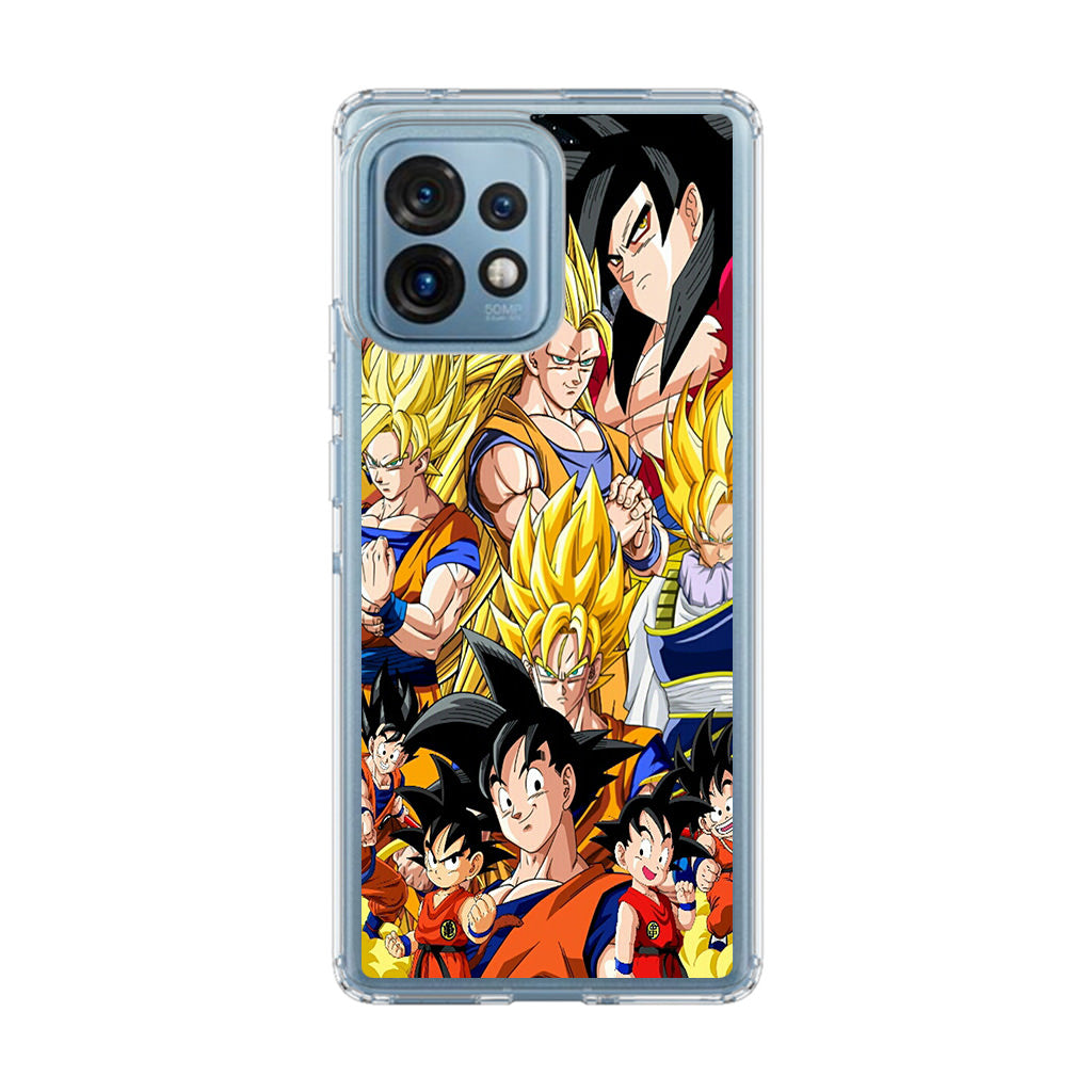 Dragon Ball Z Son Goku Transformation Motorola Edge Plus 2023 Case