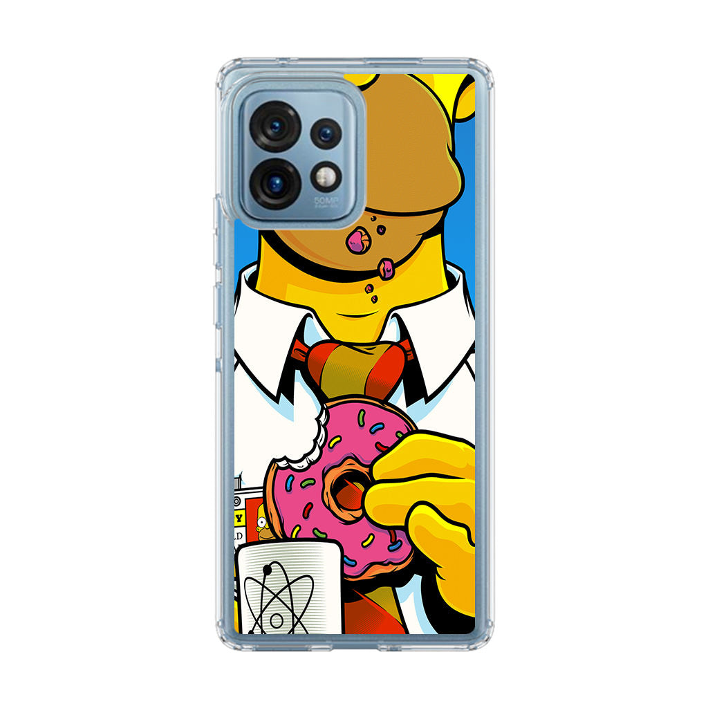 Homer Eats Donut Motorola Edge Plus 2023 Case