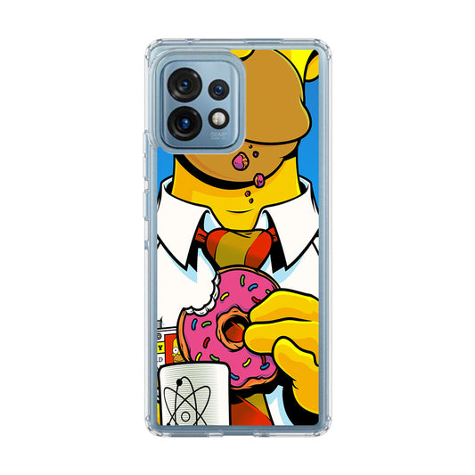 Homer Eats Donut Motorola Edge Plus 2023 Case