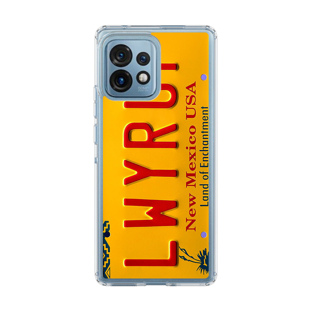 LWYRUP License Plate Motorola Edge Plus 2023 Case