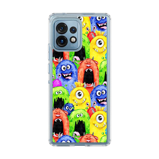 Monster Watercolor Art Motorola Edge Plus 2023 Case