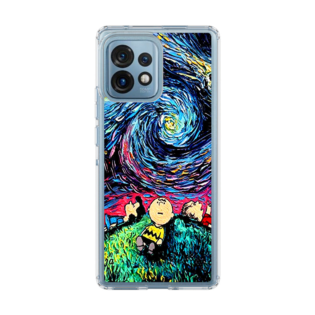 Peanuts At Starry Night Motorola Edge Plus 2023 Case