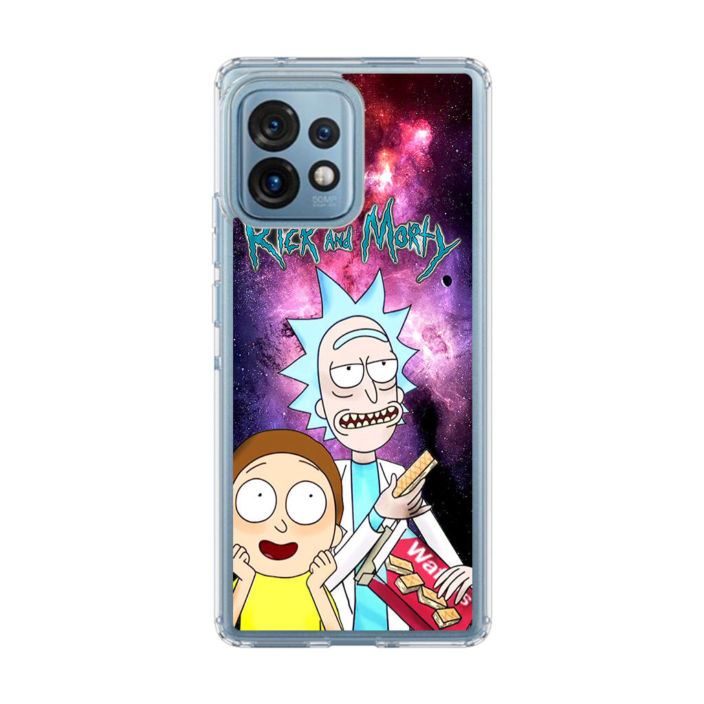 Rick And Morty Nebula Space Motorola Edge Plus 2023 Case