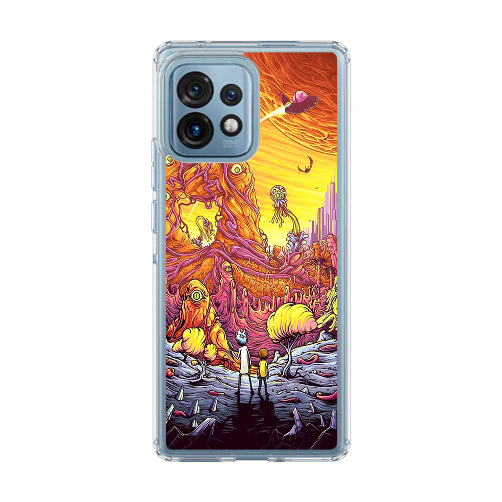 Rick And Morty Alien Planet Motorola Edge Plus 2023 Case