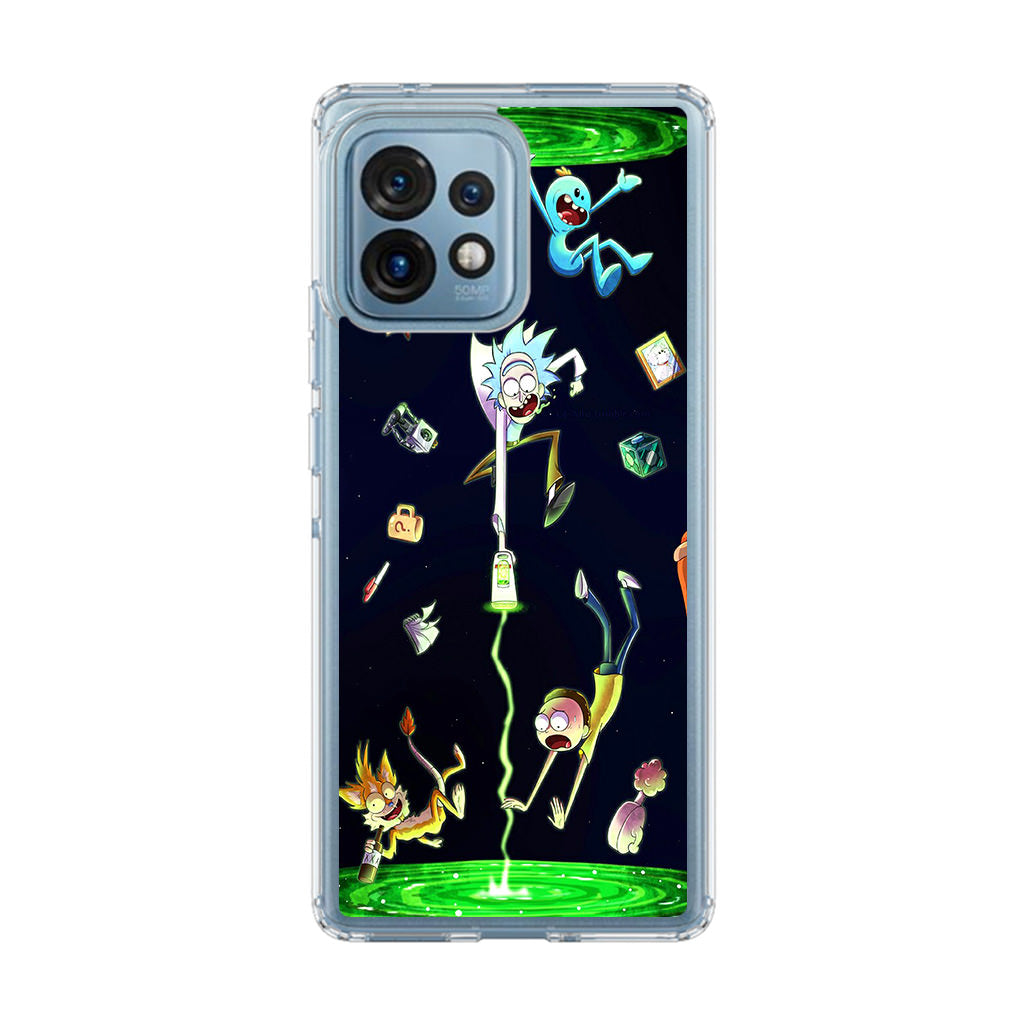 Rick And Morty Portal Fall Motorola Edge Plus 2023 Case