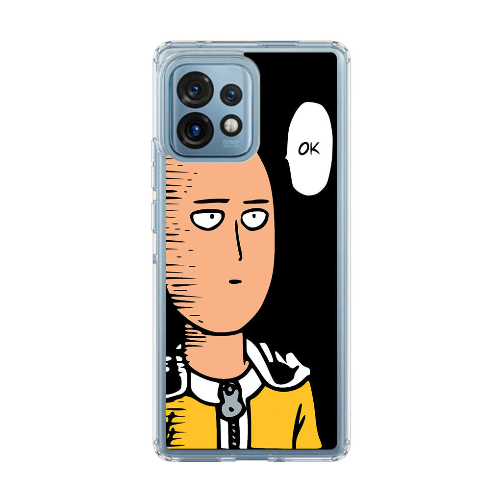 Saitama Poker Face Motorola Edge Plus 2023 Case