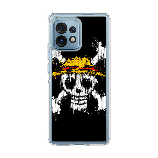 Straw Hat Pirate Logo Paint Motorola Edge Plus 2023 Case