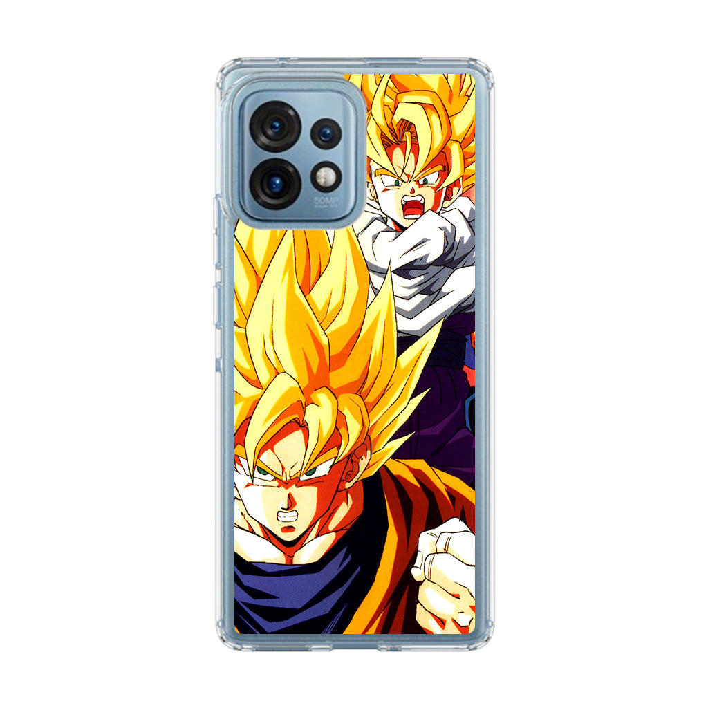 Super Saiyan Goku And Gohan Motorola Edge Plus 2023 Case