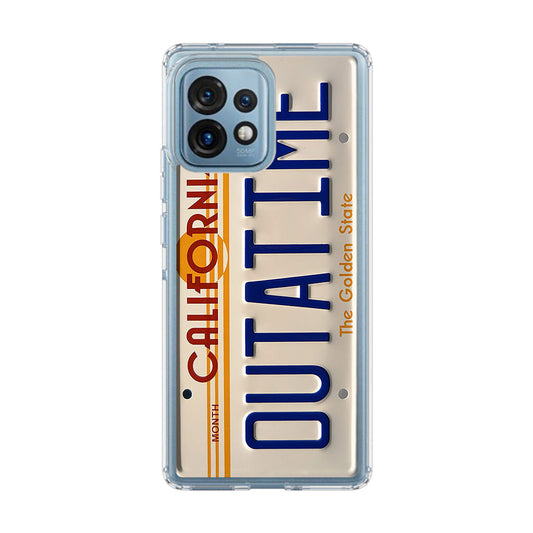 Back to the Future License Plate Outatime Motorola Edge Plus 2023 Case