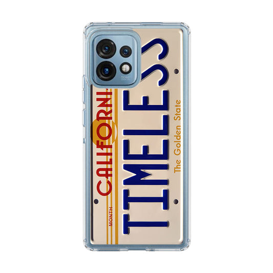 Back to the Future License Plate Timeless Motorola Edge Plus 2023 Case