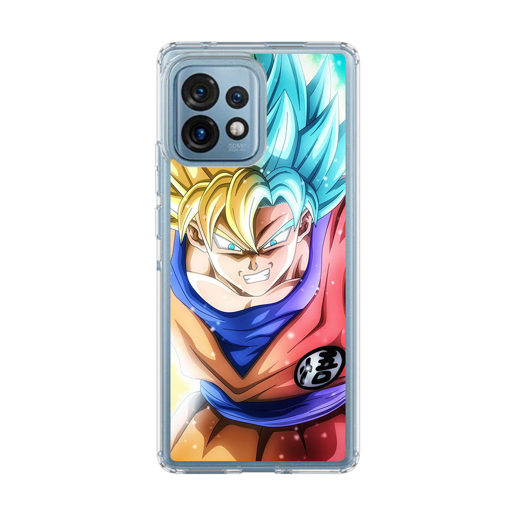 Goku SSJ 1 to SSJ Blue Motorola Edge Plus 2023 Case