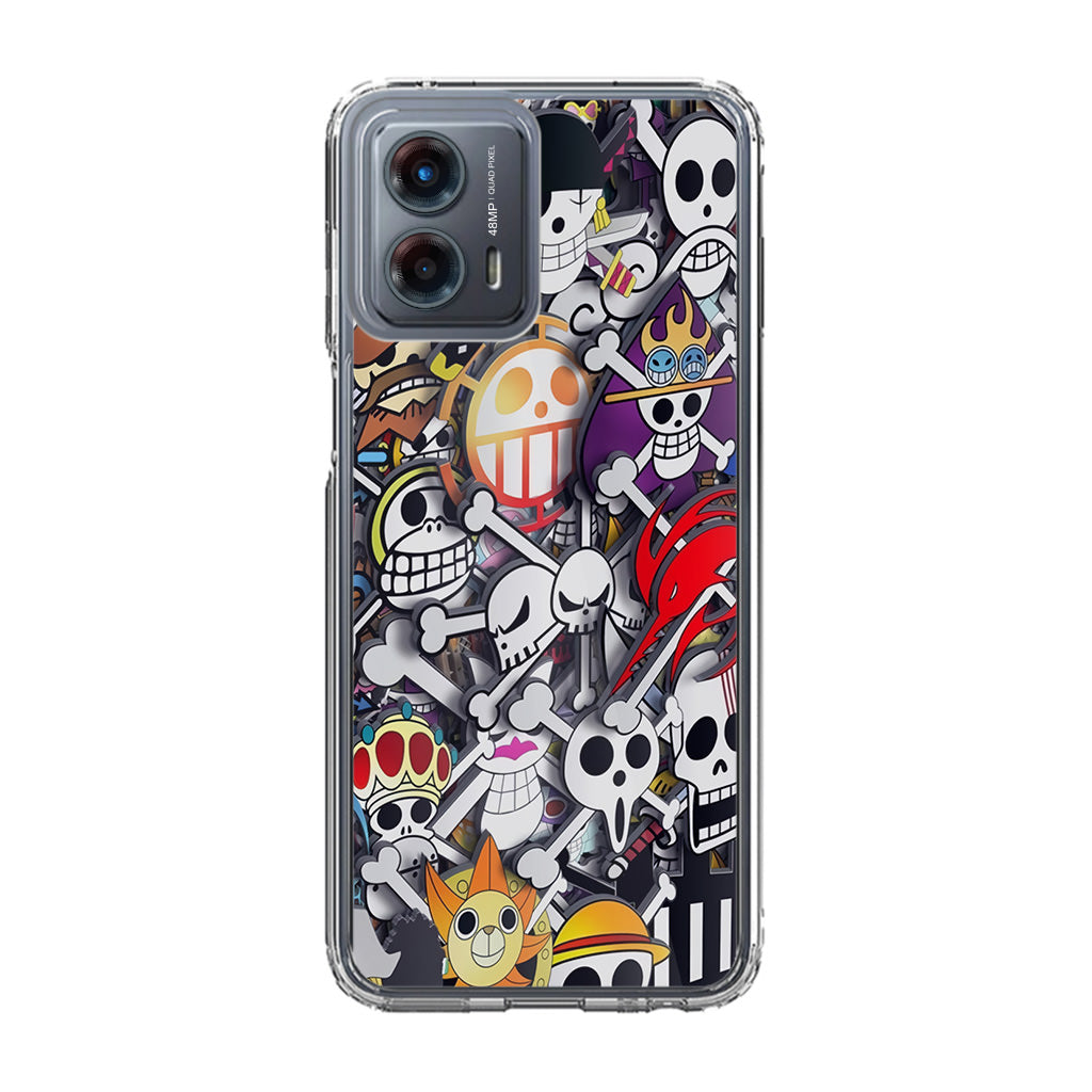 All Pirate Symbols One Piece Motorola Moto G 5G 2023 Case