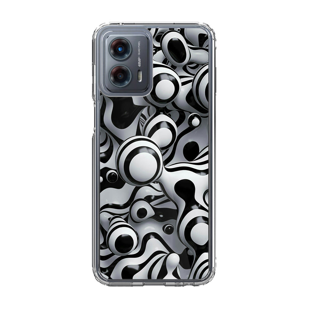 Abstract Art Black White Motorola Moto G 5G 2023 Case