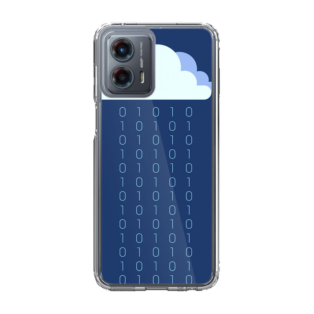 Abstract Binary Minimalist Motorola Moto G 5G 2023 Case