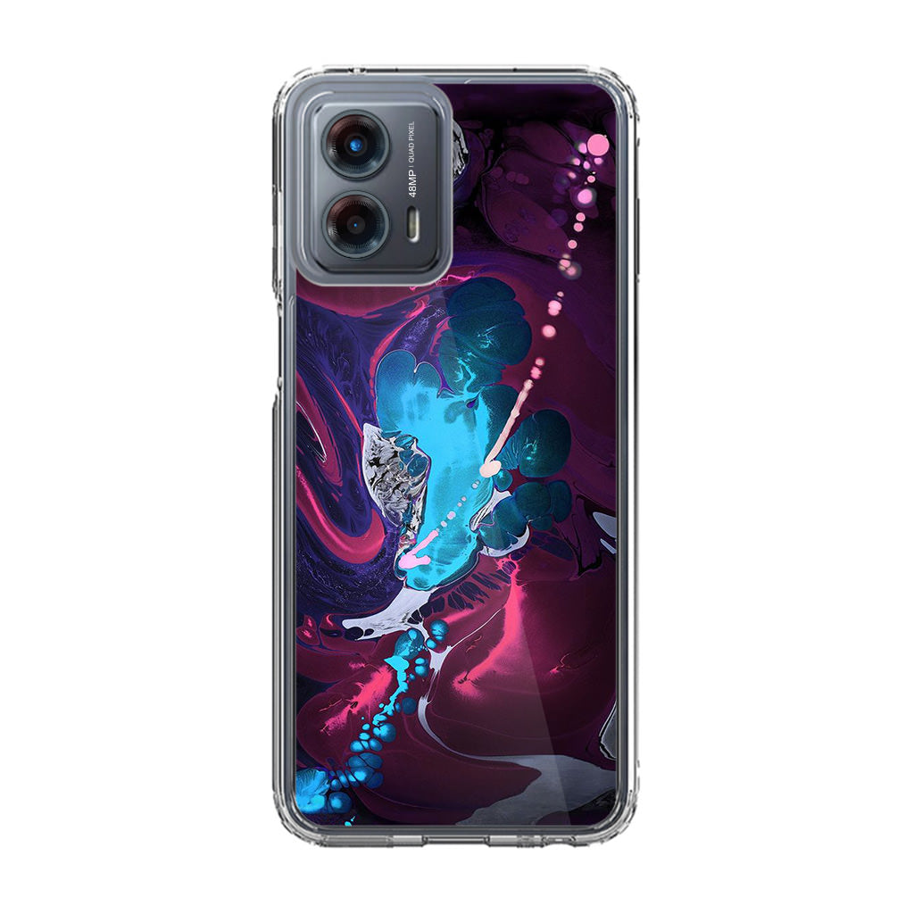 Abstract Purple Blue Art Motorola Moto G 5G 2023 Case