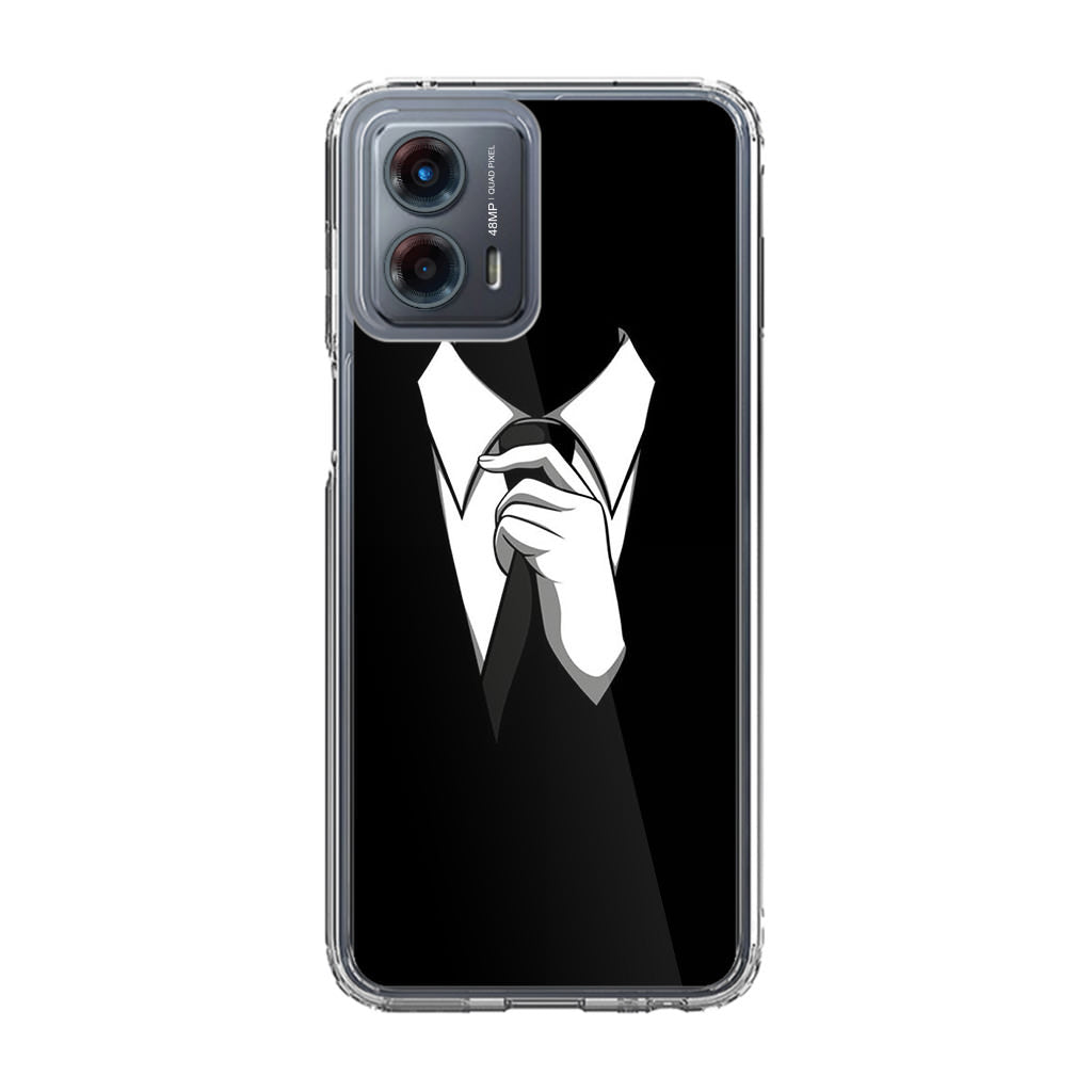 Anonymous Black White Tie Motorola Moto G 5G 2023 Case