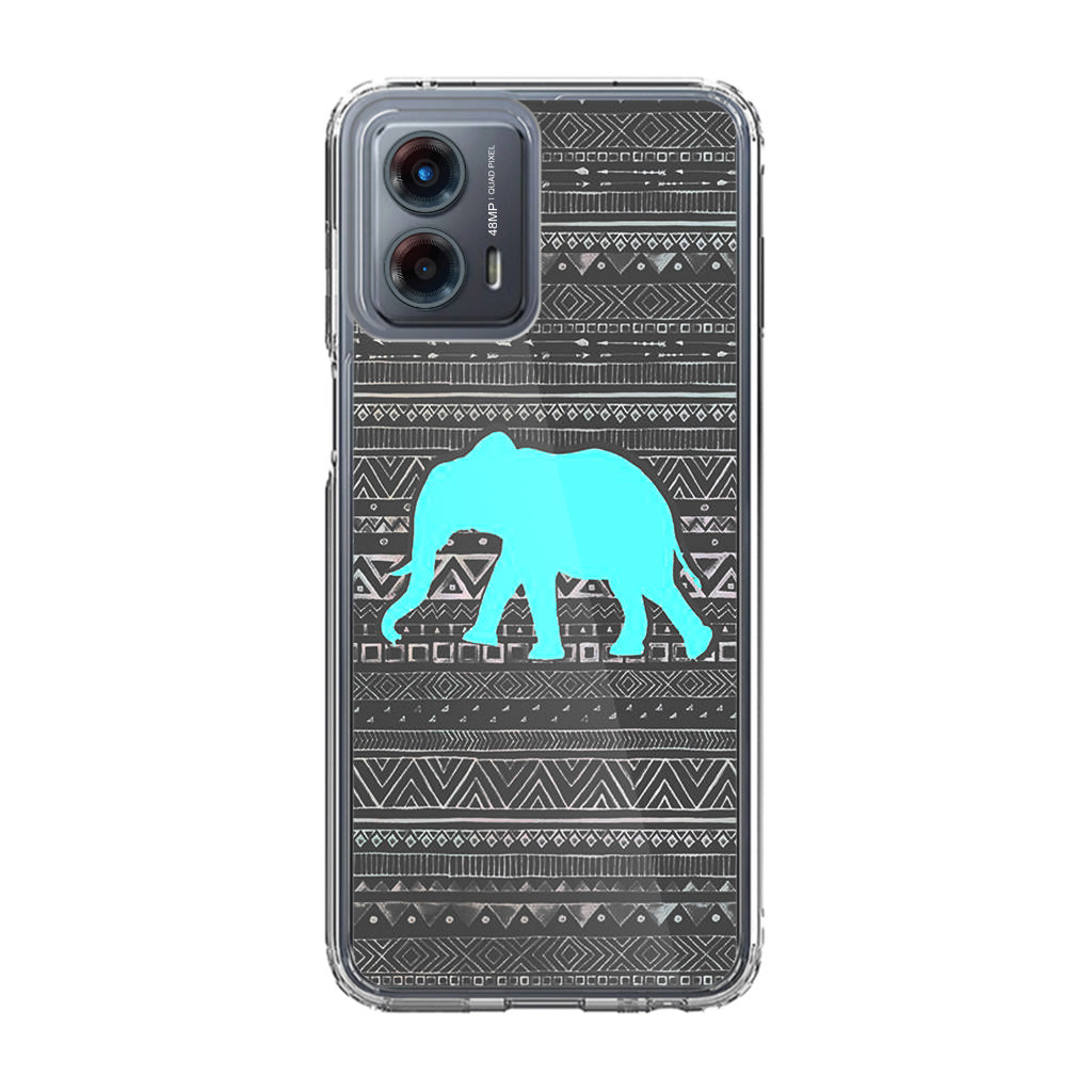 Aztec Elephant Turquoise Motorola Moto G 5G 2023 Case