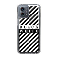 Black White Stripes Motorola Moto G 5G 2023 Case