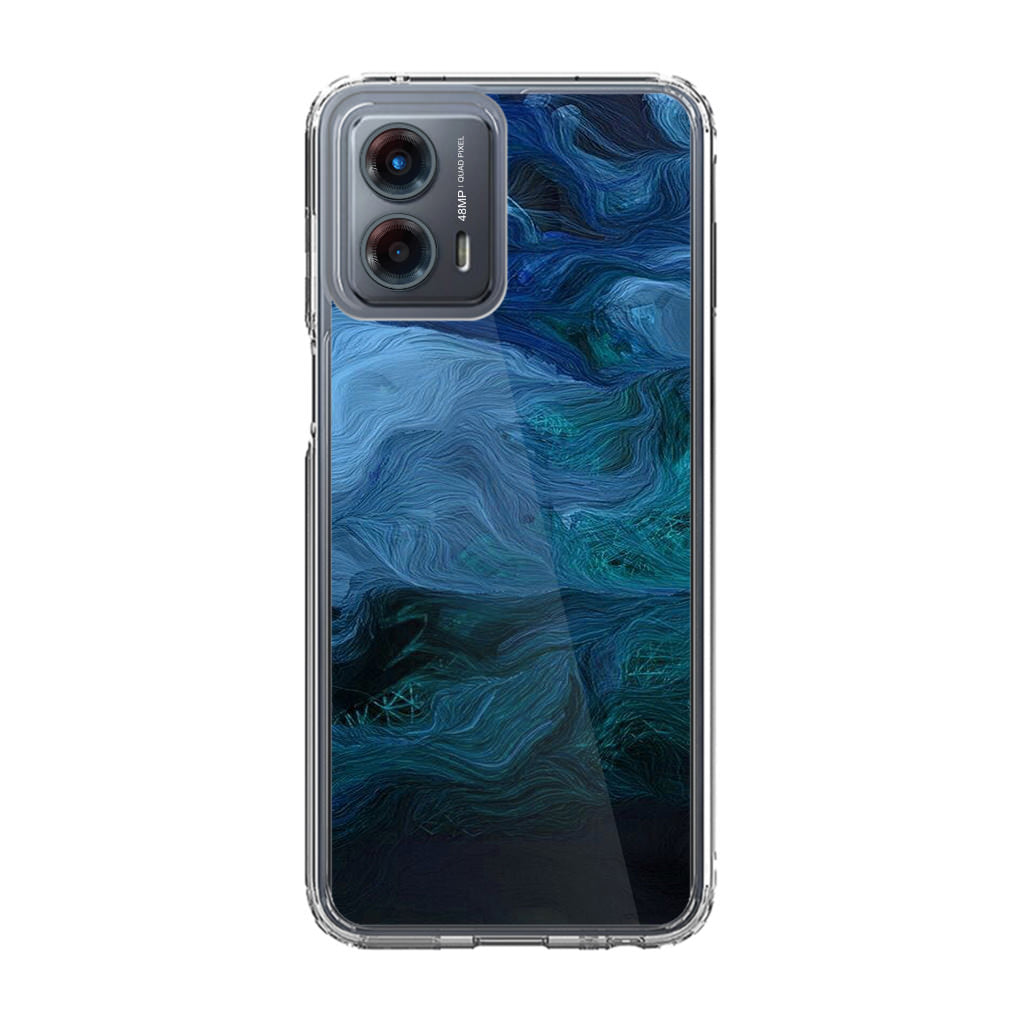 Blue Abstract Art Motorola Moto G 5G 2023 Case