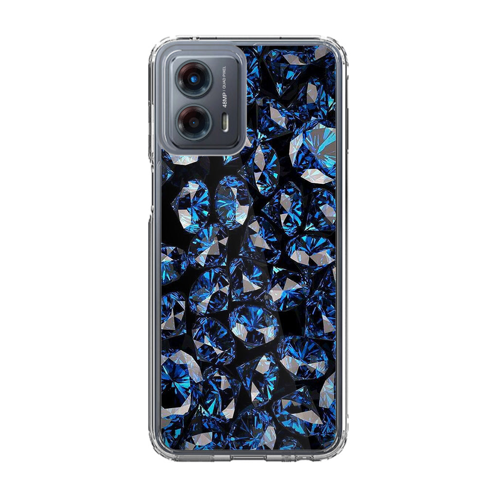 Blue Diamonds Pattern Motorola Moto G 5G 2023 Case