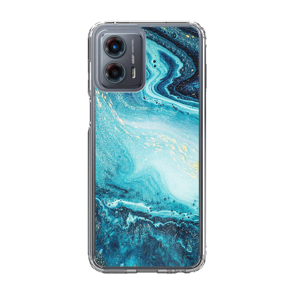 Blue Water Glitter Motorola Moto G 5G 2023 Case