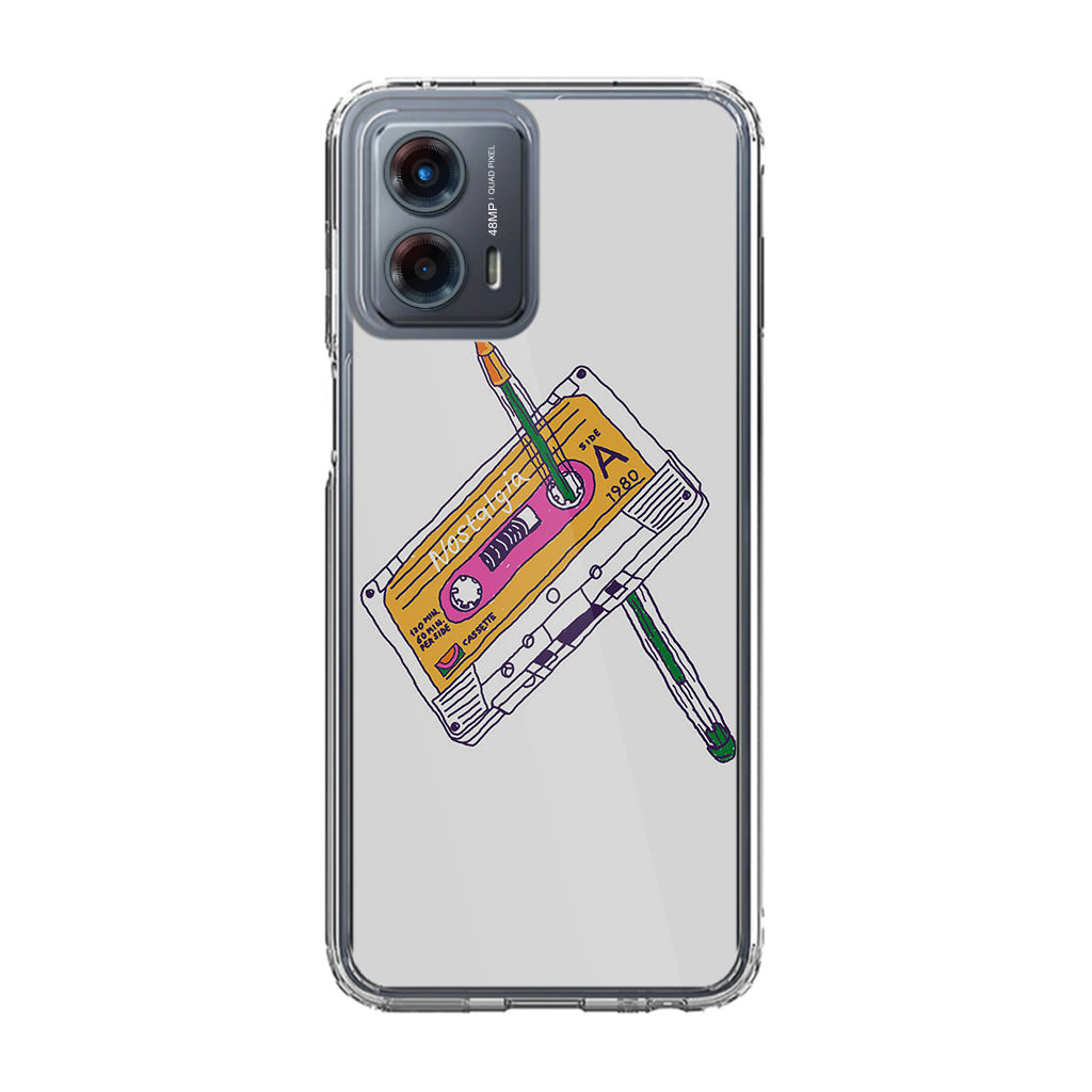 Cassete Tape Old Motorola Moto G 5G 2023 Case