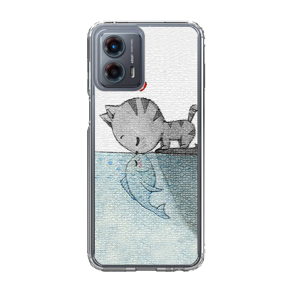 Cat Fish Kisses Motorola Moto G 5G 2023 Case