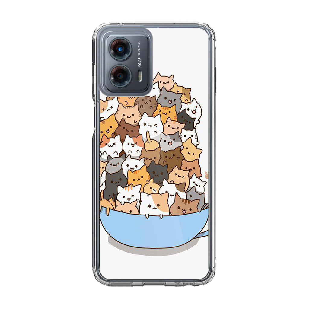 Cats on A Bowl Motorola Moto G 5G 2023 Case