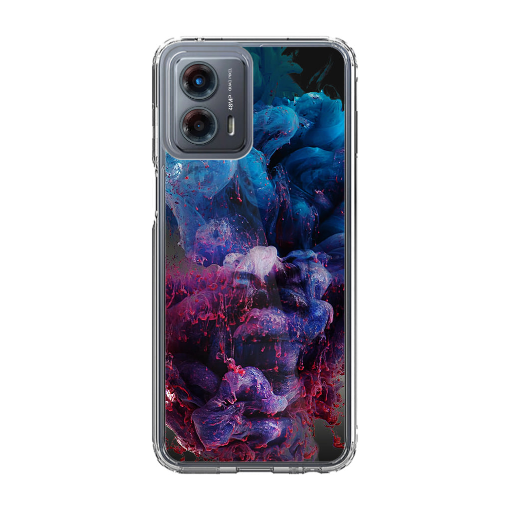 Colorful Dust Art on Black Motorola Moto G 5G 2023 Case