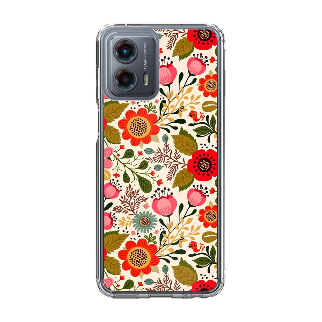 Hello Spring Pattern Motorola Moto G 5G 2023 Case