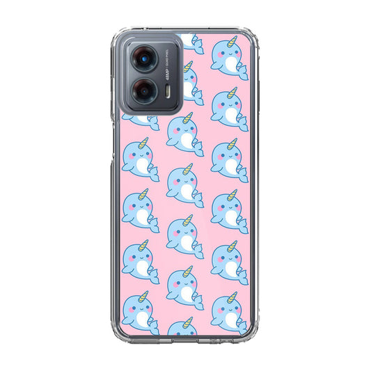 Horned Whales Pattern Motorola Moto G 5G 2023 Case