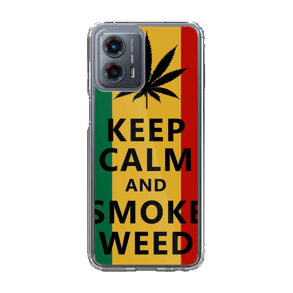 Keep Calm And Smoke Weed Motorola Moto G 5G 2023 Case