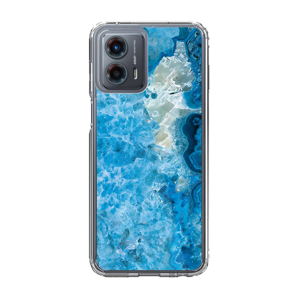 Navy Blue Marble Motorola Moto G 5G 2023 Case